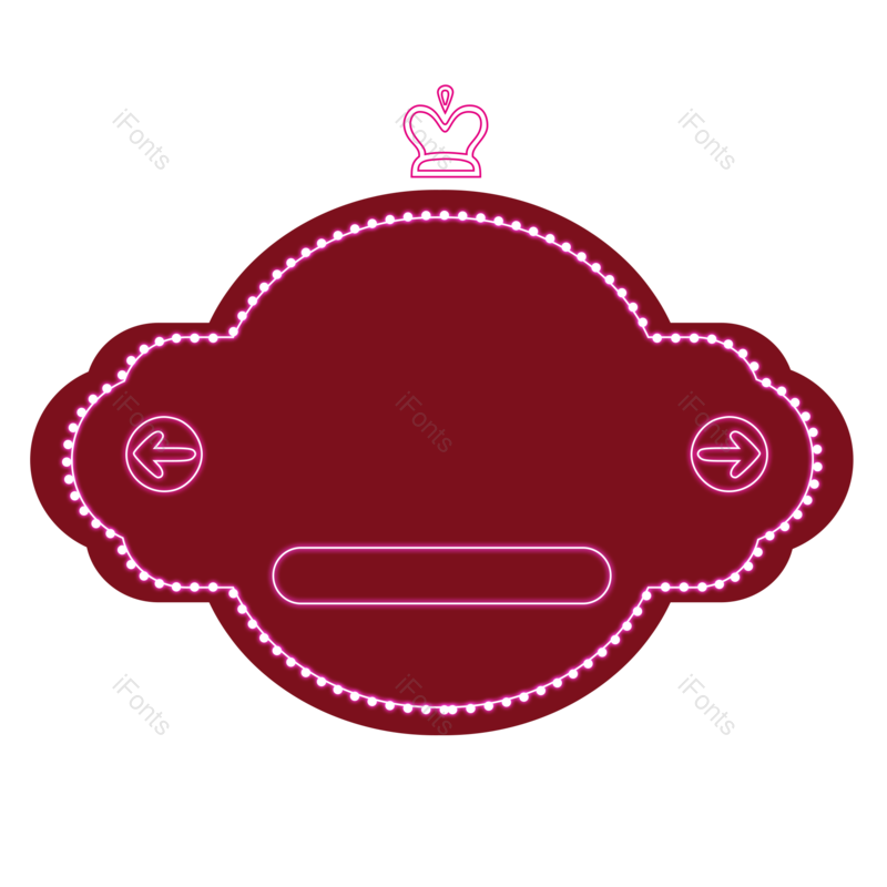 边框图片,装饰元素,复古PNG,霓虹免抠素材